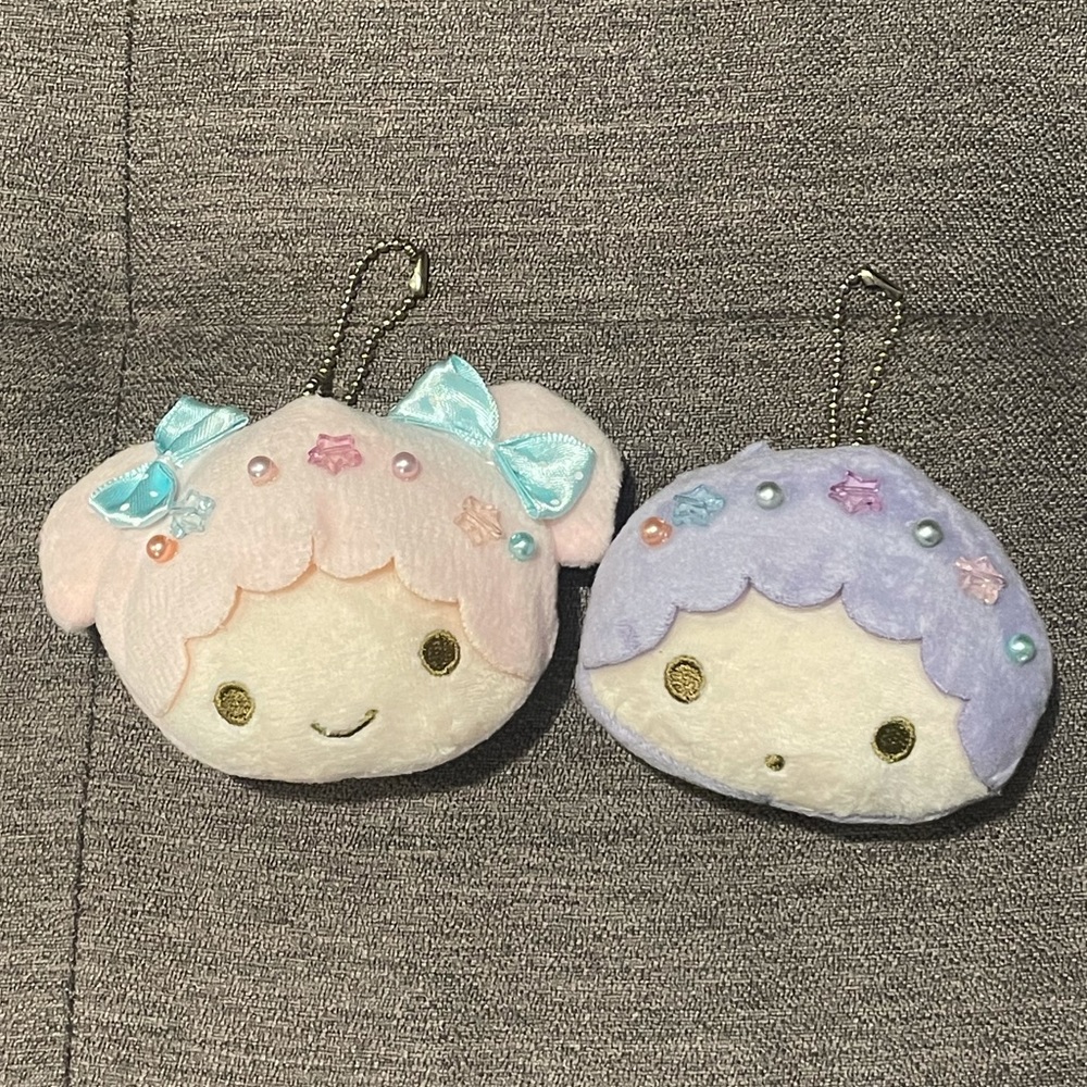 Little Twin Stars Plush Keychains Set